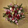 Композиция новогодняя, круглая